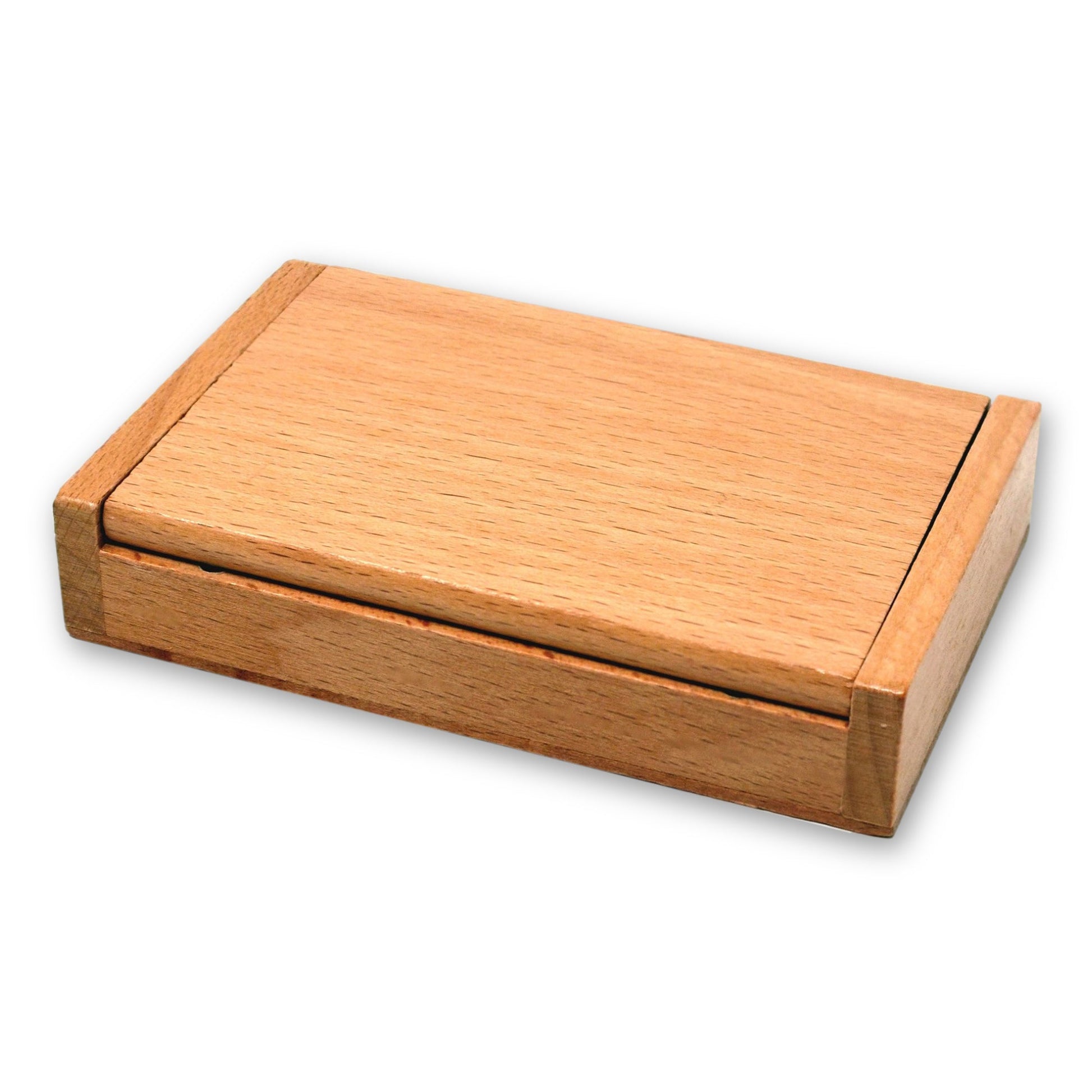 Overhead image of a closed Shut The Box Wooden Dice Game