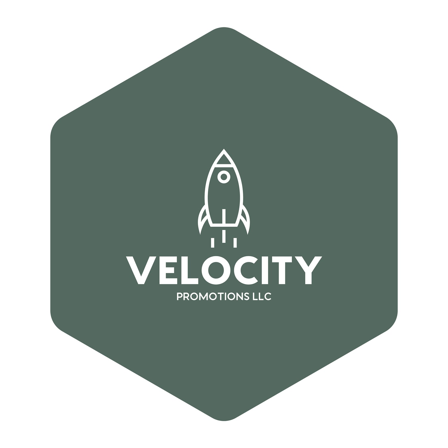 Graphic of Velocity Promotions LLC's Rocket logo